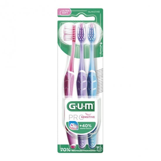 Sunstar GUM PRO SENSITIVE BR DENTS ULTSPL TRIPACK