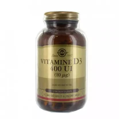 SOLGAR VITAMINE D3 400UI CAPS P/250