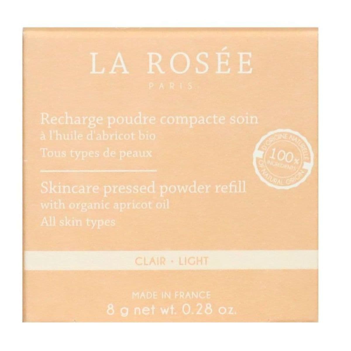 LA ROSÉE RECHARG PDRE COMP SOIN 01 CLAIR 8G