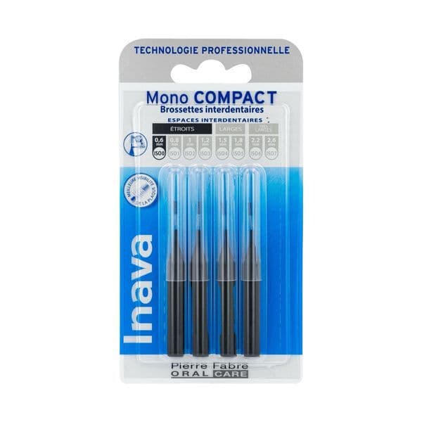 Pierre Fabre Oral Care INAVA MONO COMP BROSSETT NOIR BLISTER/4