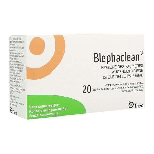 BLEPHACLEAN COMPR ST IMPREGNE HYG PAUP B/20