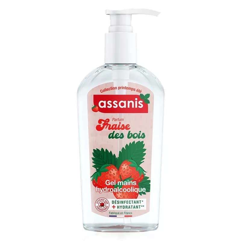 ASSANIS GEL HYDROALCOOL FRAISE BOIS 250ML