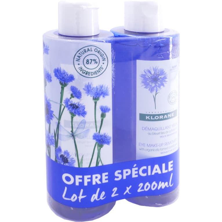 KLORANE BLEUET LOT DEMAQ YEUX 2FL/200ML