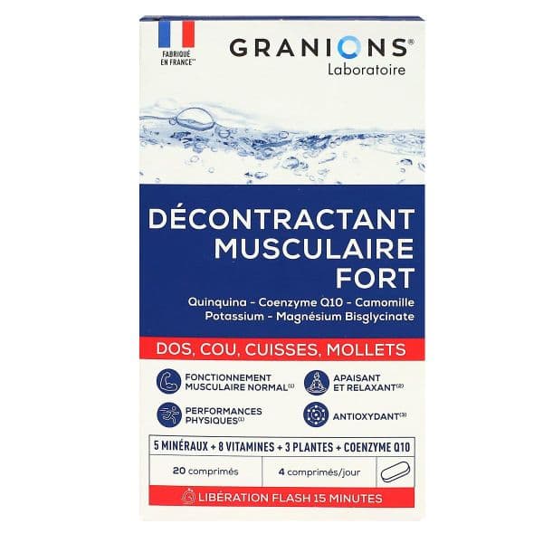 Ea Pharma Equilibre Attitude GRANIONS DECONTRACT MUSCUL FORT CPR B/20 (5J)