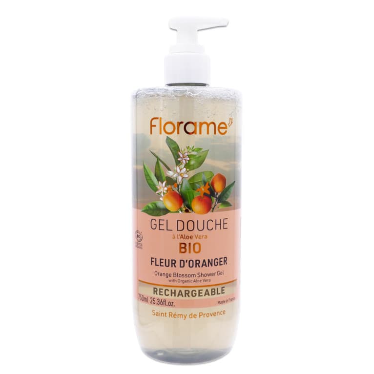 FLORAME GEL DOUCHE FLEUR D ORANGER 750ML