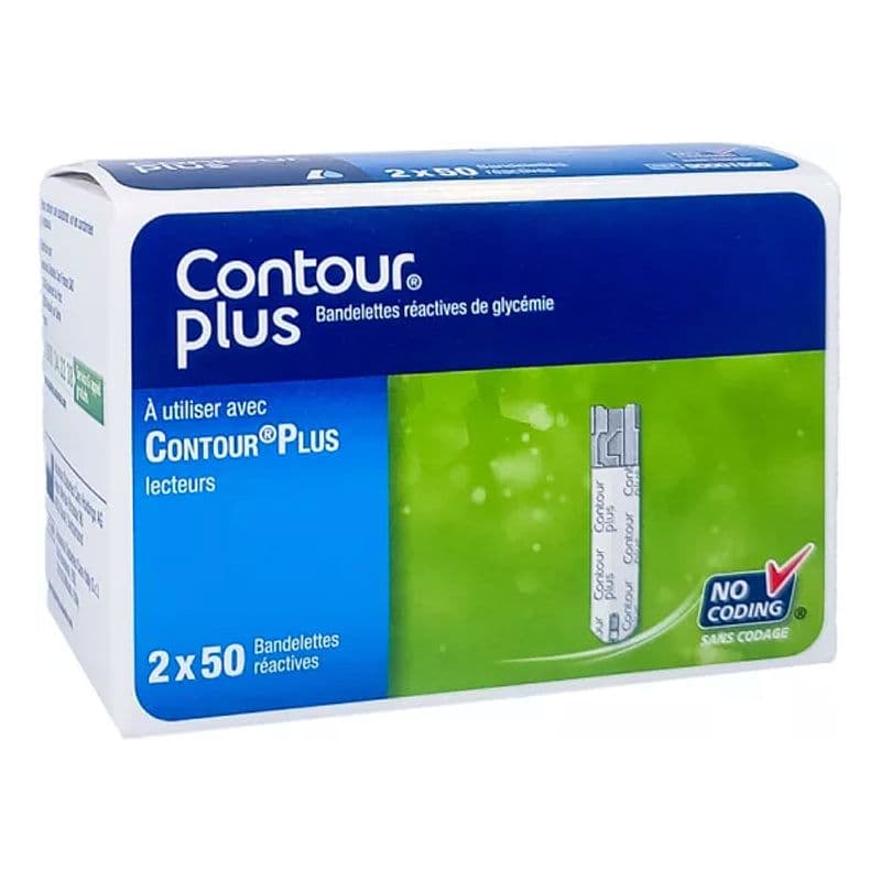 CONTOUR PLUS BDLETTE P LECT GLYCEMIE