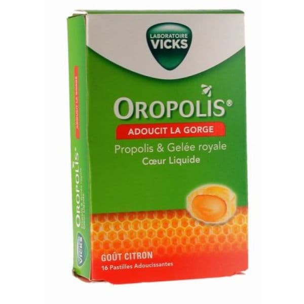 VICKS OROPOLIS PAST SUC COEUR LIQ MIEL B/16