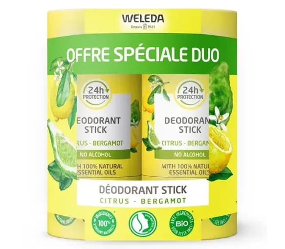 Weleda WELEDA DEODORANT CITRUS STICK 2X50G