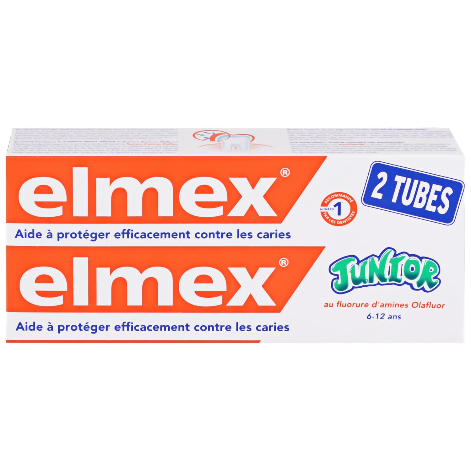 ELMEX JUNIOR PATE DTF 7-12ANS MENTHE 2T/75ML