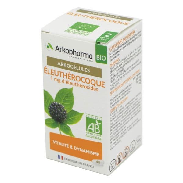 Arkopharma ARKOGELULES ELEUTHEROCOQUE BIO GEL FL/40
