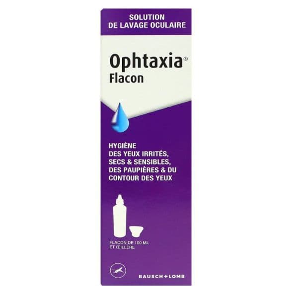 OPHTAXIA SOL LAVAGE OCULAIRE 120ML AV OEILL