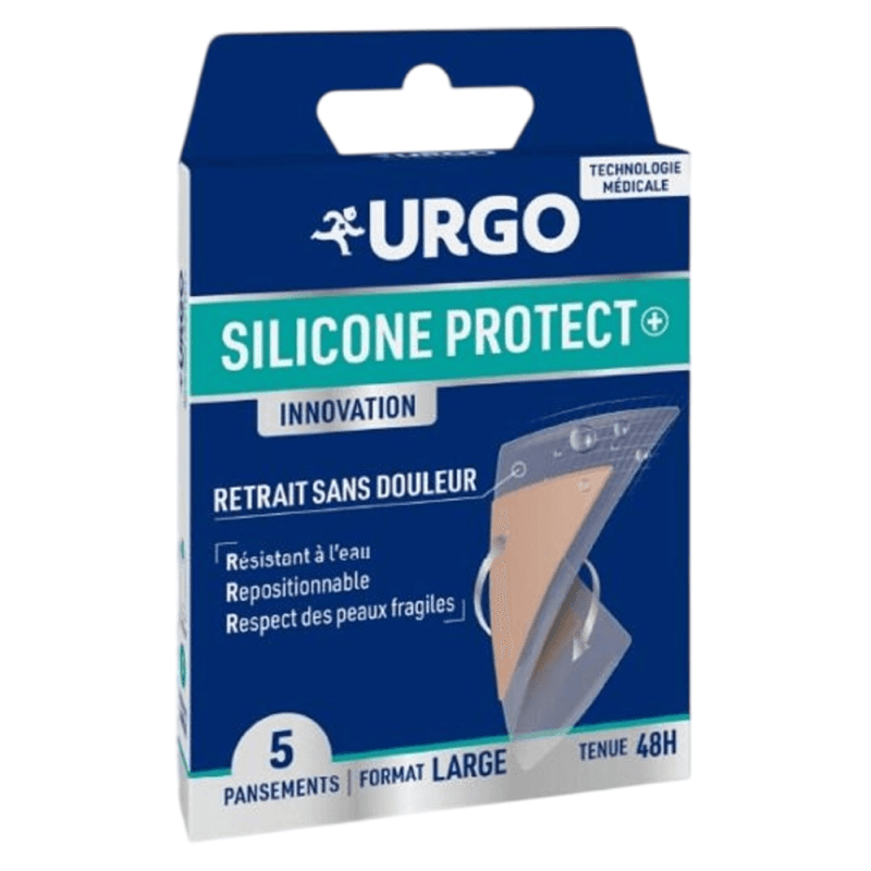 Urgo URGO PROTECT+ PANS SILIC LGE B/5