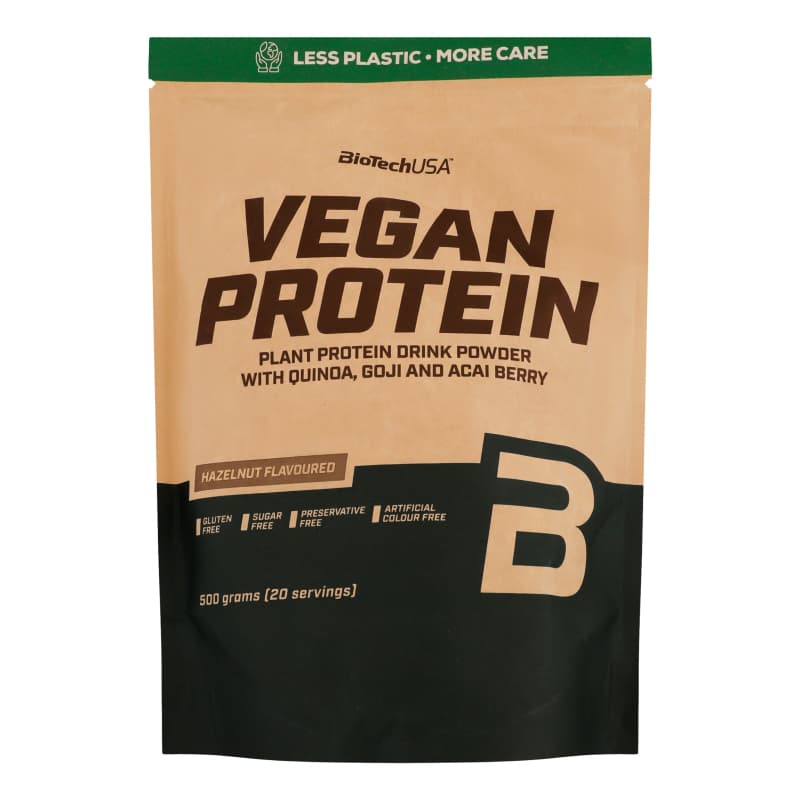 BIOTECH VEGAN PROTEIN 500G NOISETTE