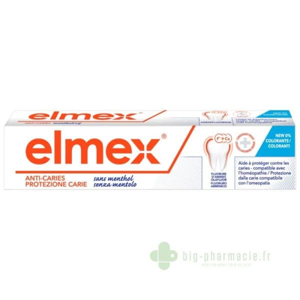 ELMEX CARIES DTF SANS MENTHOL 75ML