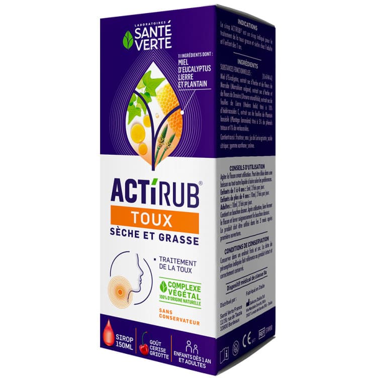 ACTIRUB SP TOUX SECHE GRASSE DES 1AN AD 150ML