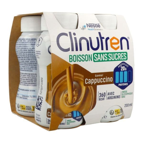 Nestlé Health Science CLINUTREN BOISSON SS SUC NUTRIM CAPPU 4/200ML