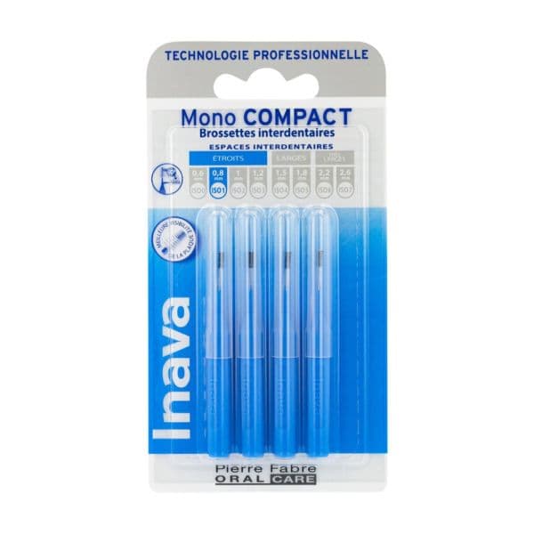 Pierre Fabre Oral Care INAVA MONO COMP BROSSETT BLEU BLISTER/4