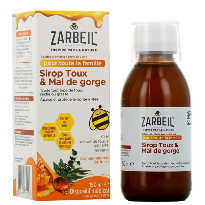 ZARBEIL SIROP ADULTES+ENF 150ML