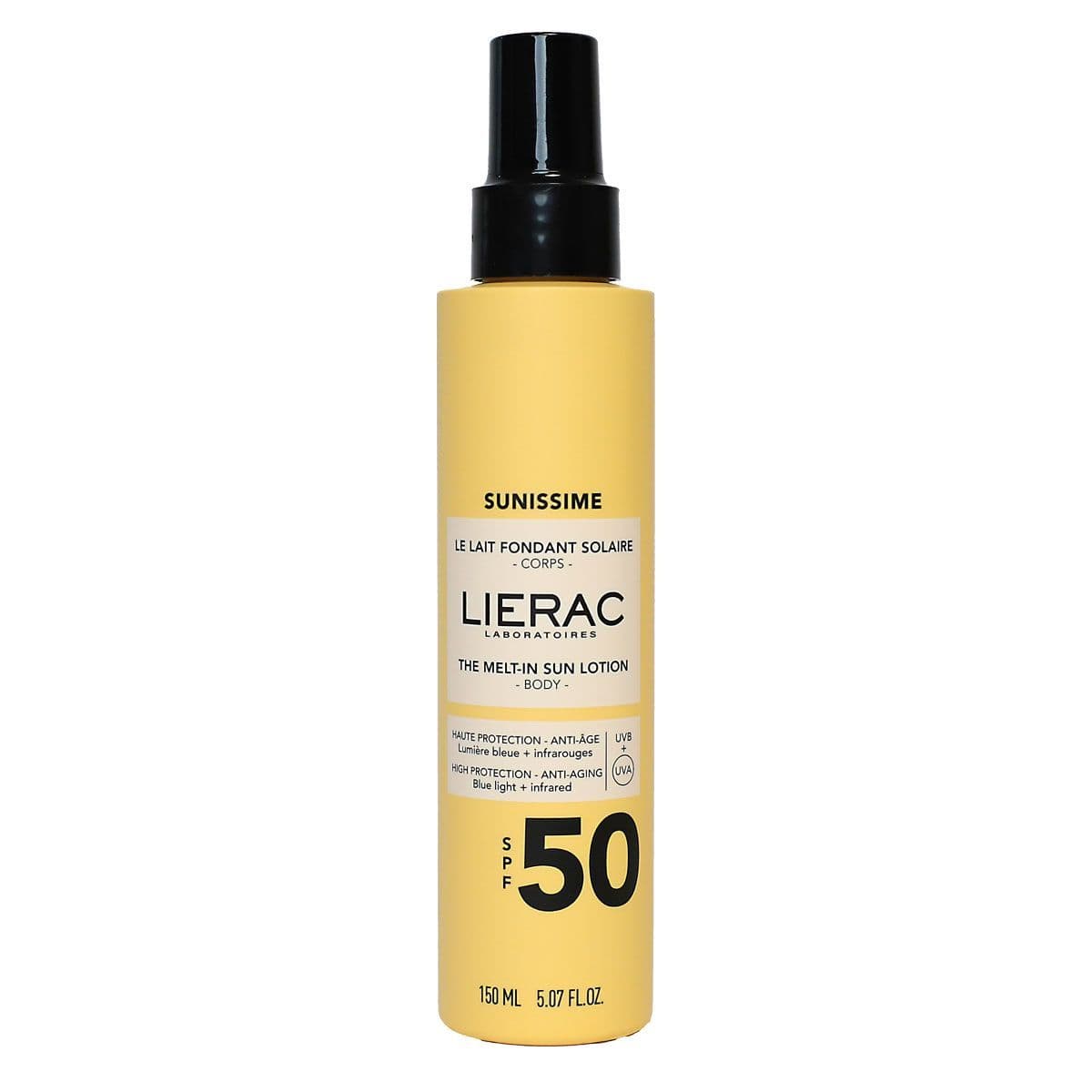 LIERAC SUN SPF50 LAIT CORPS 150ML