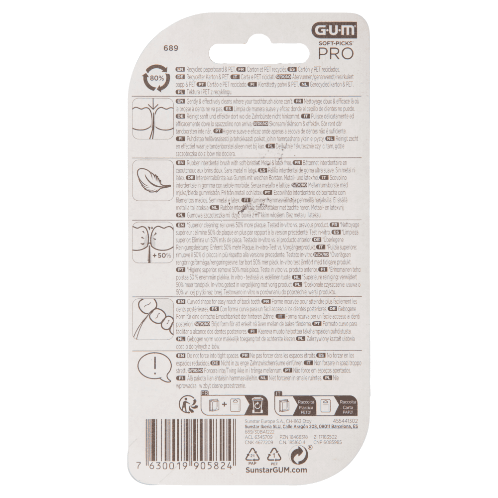 GUM SOFT PICK PRO POINTE INTERDEN S B/30
