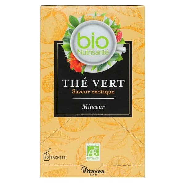 Havea Pharma NUTRISANTE INFUS BIO THE VERT FRTS EXO 20SACH