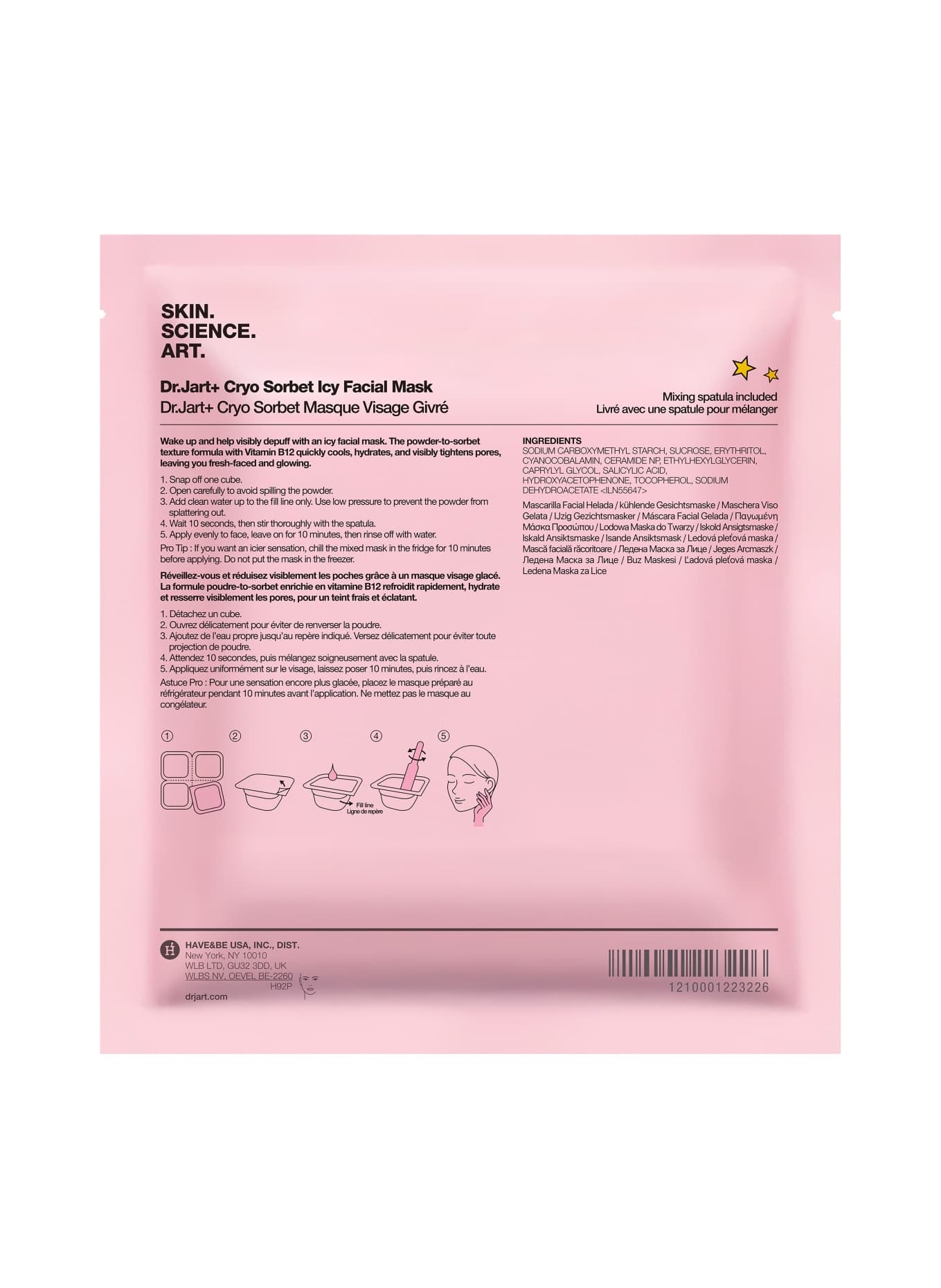 DR JART CRYO SORBET MASQUE GIVRÉ