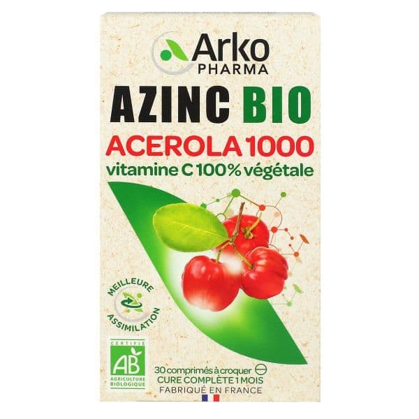 Arkopharma AZINC VEGETAL ACEROLA 1000 BIO CPR 2T/15