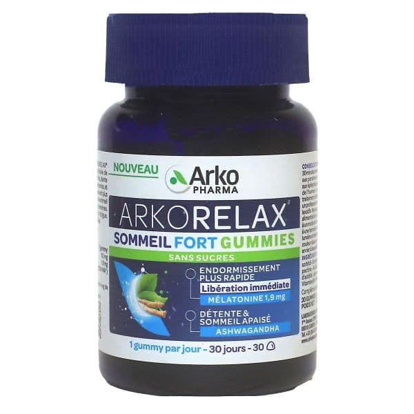 ARKORELAX SOMMEIL FORT GUMMIES GOM FL/30