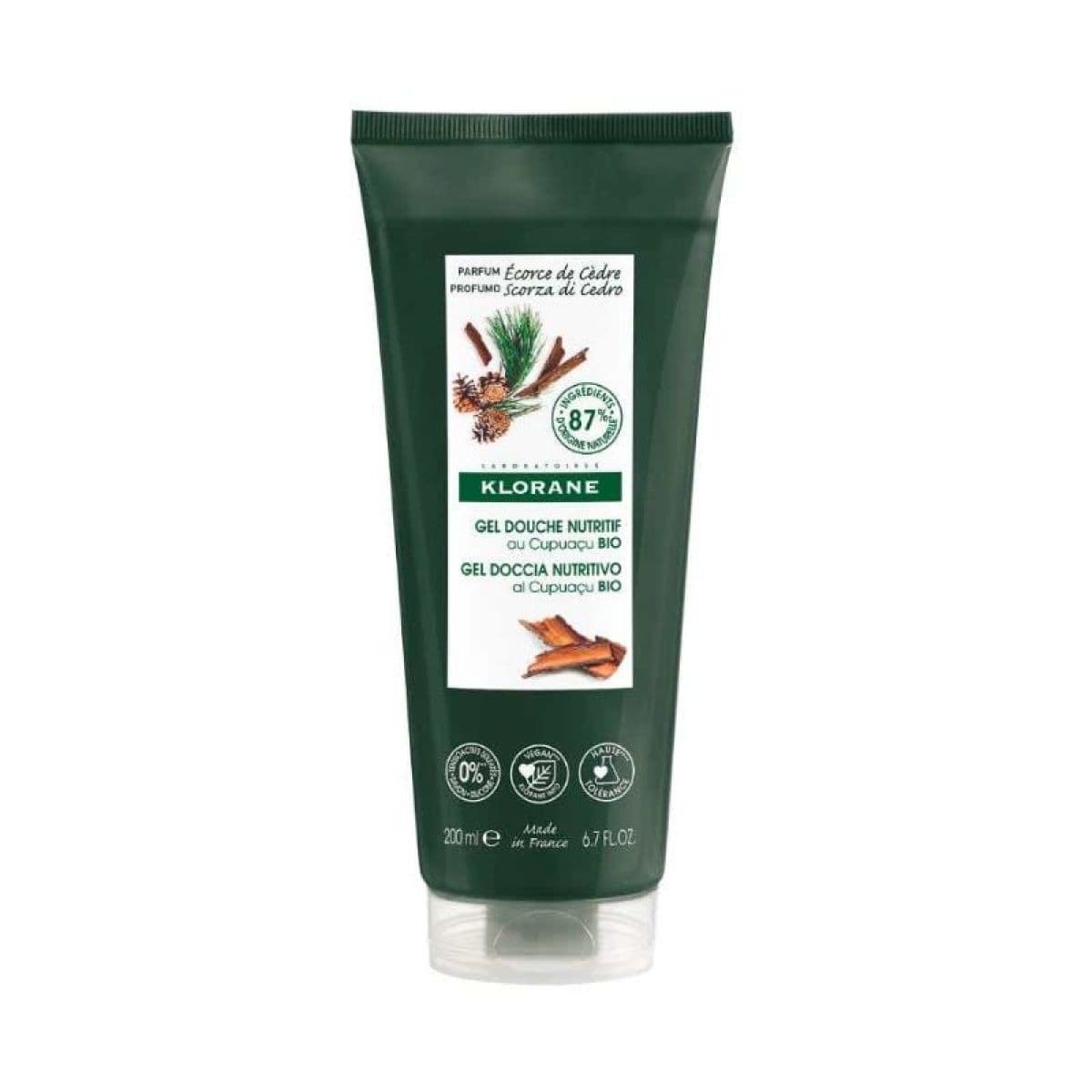 KLORANE SOINS CORPS GEL DCHE ECOR CEDRE 200ML