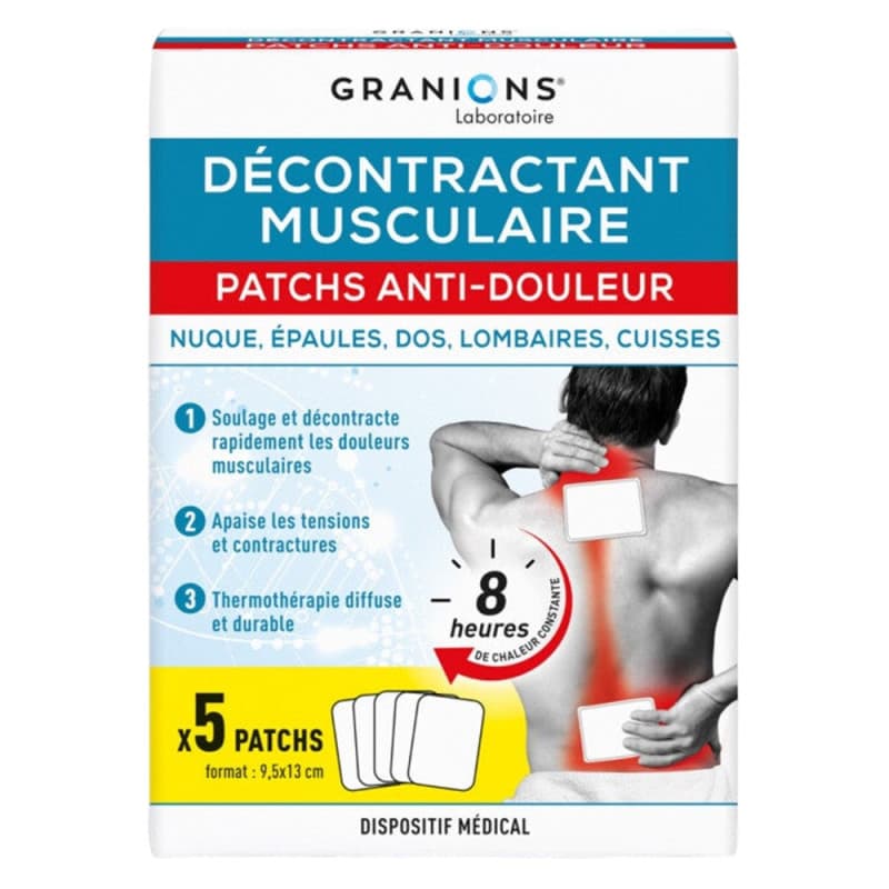 Ea Pharma Equilibre Attitude GRANIONS DECONTRACT MUSCUL PATCH ANTI-DOUL 5