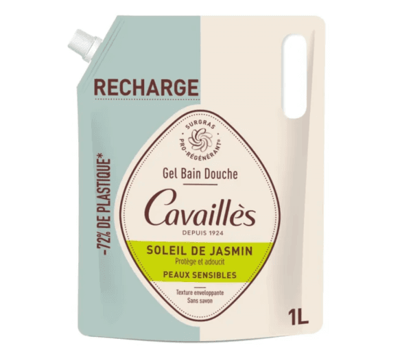 CAVAILLES GEL BAIN DCHE SOL JASMIN ECORECH/1L