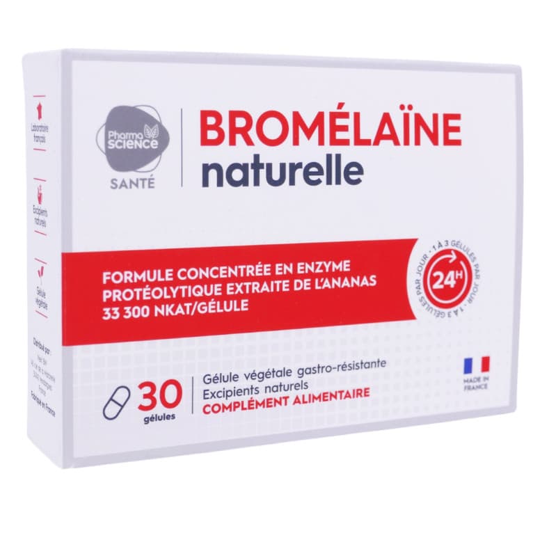BROMELAINE 30 GELULES PHARMASCIENCE