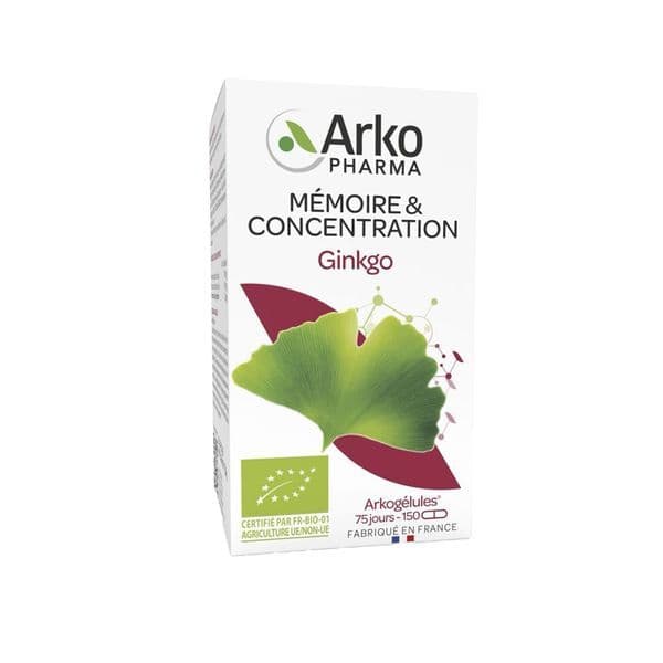 Arkopharma ARKOGELULES GINKGO BIO GEL FL/150