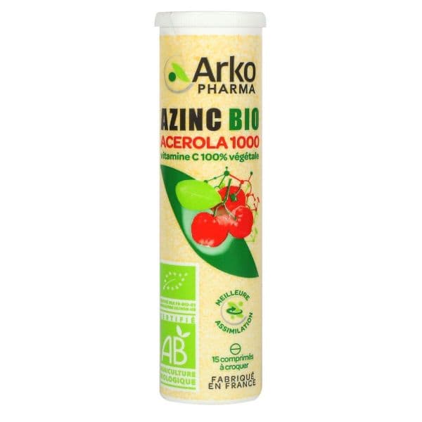 AZINC VEGETAL ACEROLA 1000 BIO CPR T/15