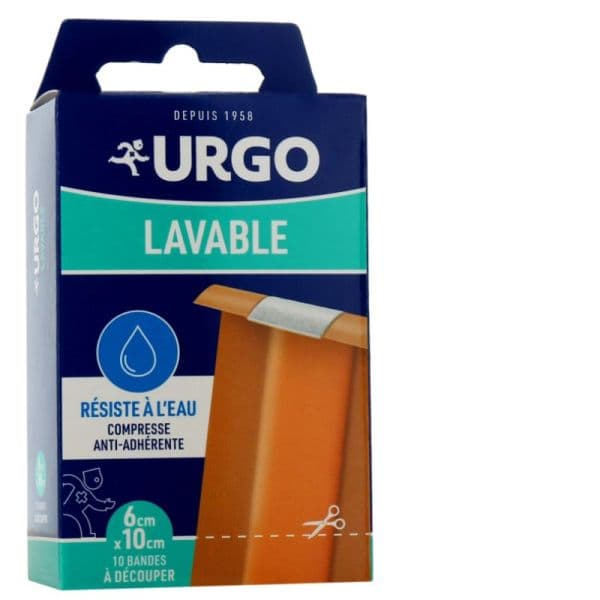 Urgo URGO LAVABLE PANS BDE DECOUP 6X10CM B/ 10