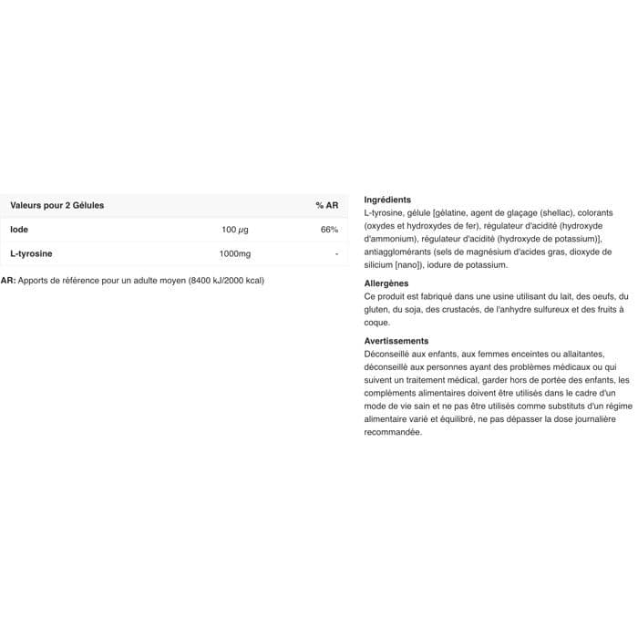 BIOTECH L-TYROSINE 100 CAPS