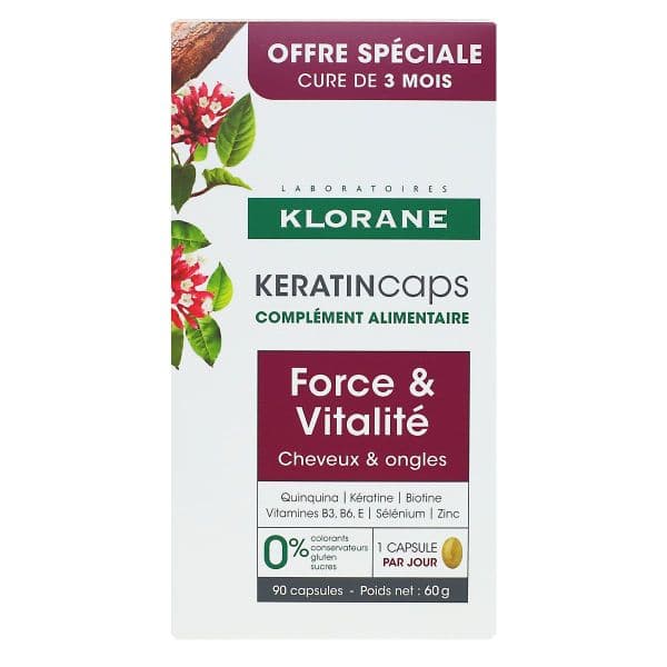 Klorane KERATINCAPS CAPS ECOPACK/90