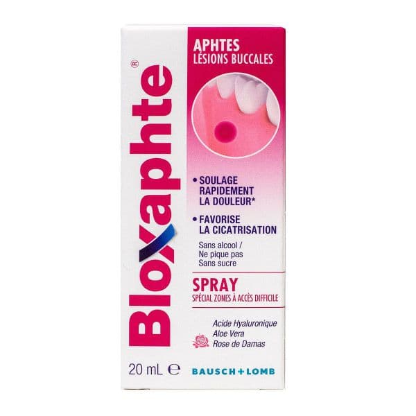 Chauvin Bausch & Lomb BLOXAPHTE SPRAY AD FL/20ML