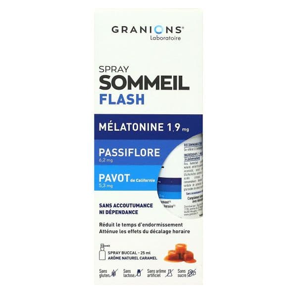 GRANIONS SPR SOM FLASH MELATO 1,9MG SOL 25ML
