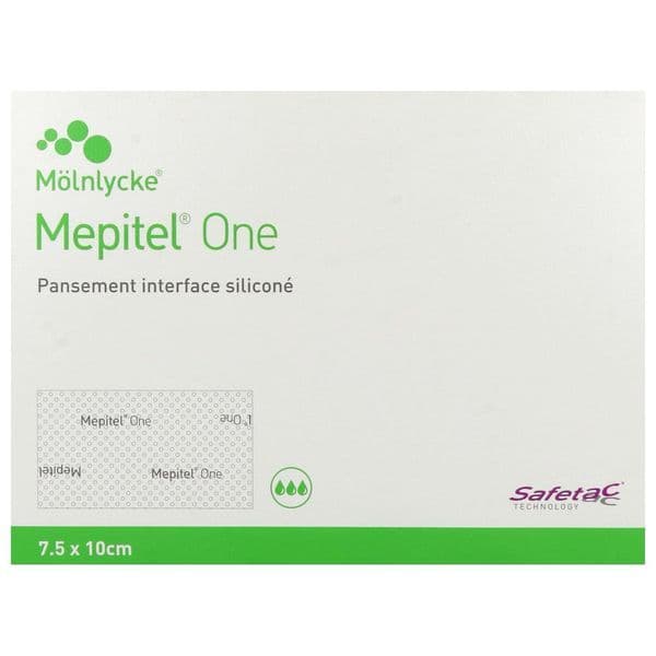 Molnlycke Health Care MEPITEL ONE PANS INTERF PROTEC 7,5X10CM E/ 10