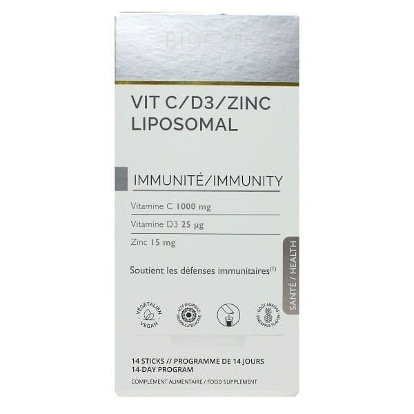 BIOCYTE VIT C D3 ZINC LIPO 14 STICKS