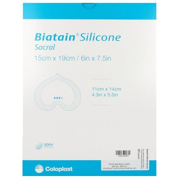 BIATAIN SILICONE SACRUM PANS HYDRO 15X19CM /5