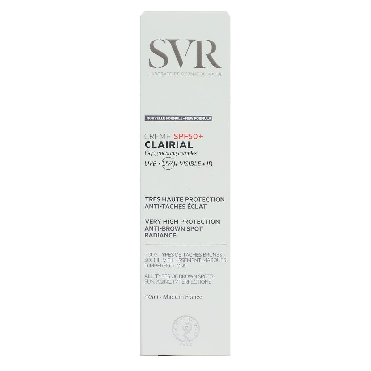SVR CLAIRIAL SPF50+ CR ANTI-TACH ECLAT T/50ML