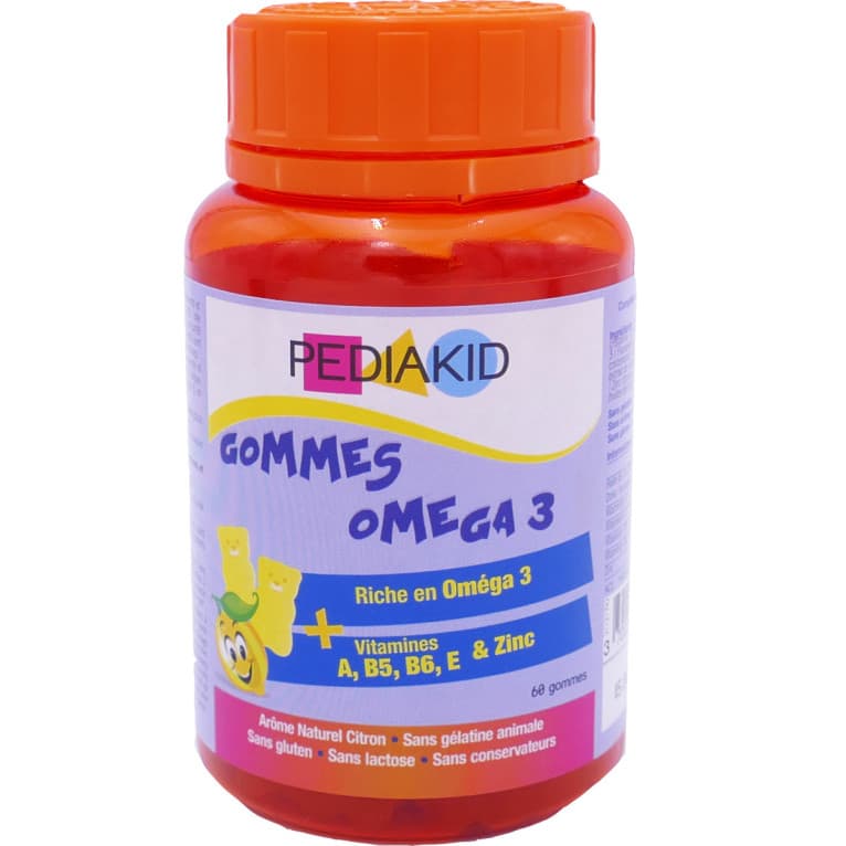 PEDIAKID GOM OURSON OMEGA 3 CITRON PILUL/60