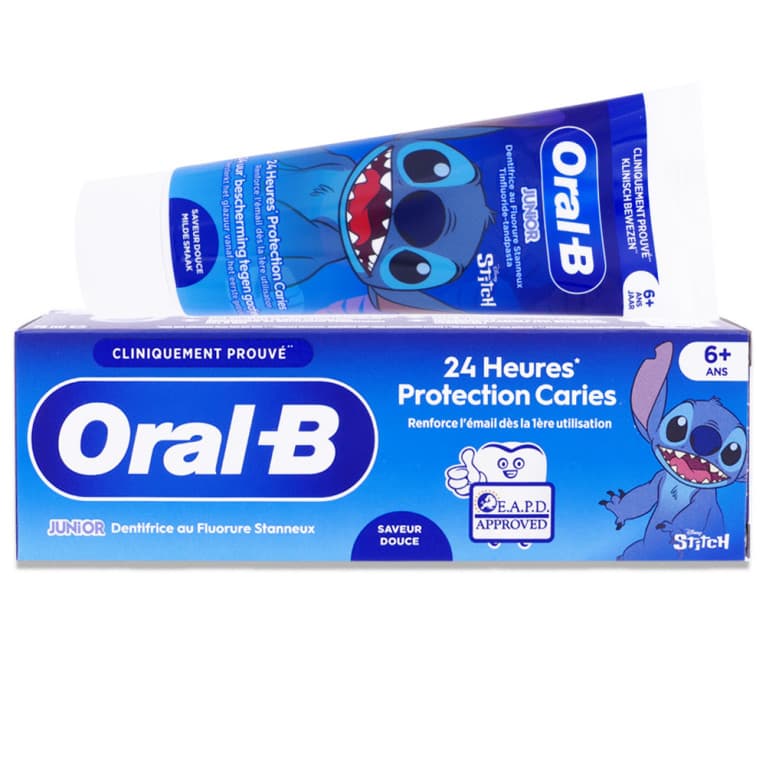 ORAL B JUNIOR STITCH DENTIF 6ANS+ T/75ML