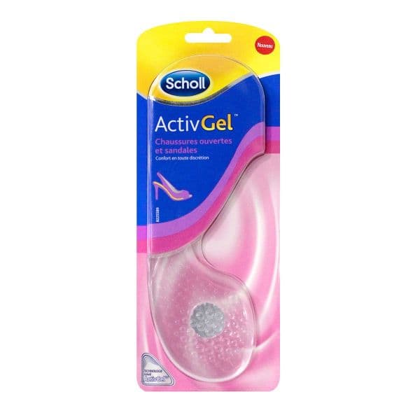 SCHOLL ACTIVGEL SEMELLE CHAUSS OUV/SAND PAIRE