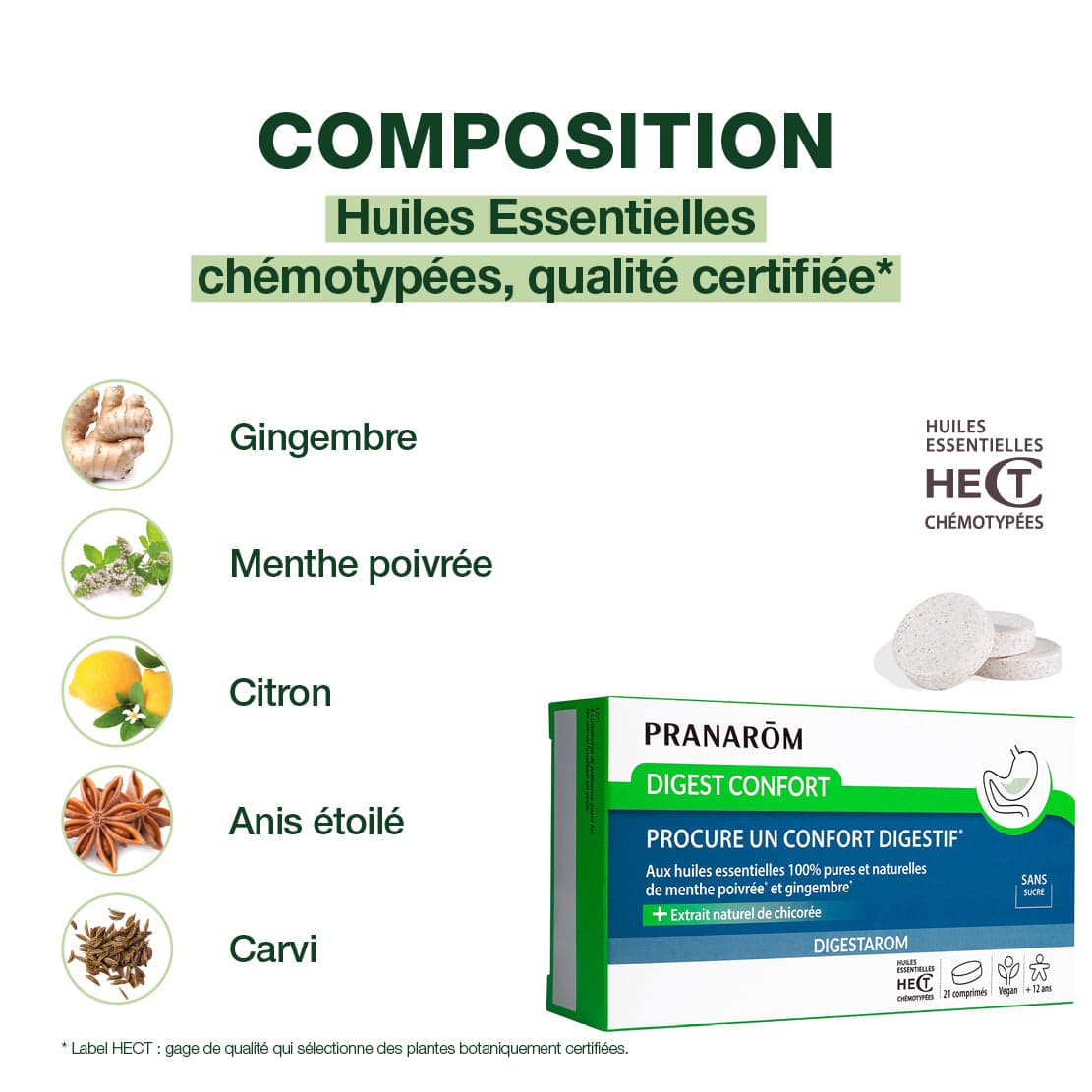Pranarôm DIGESTAROM DIGEST CONFORT CPR B/21