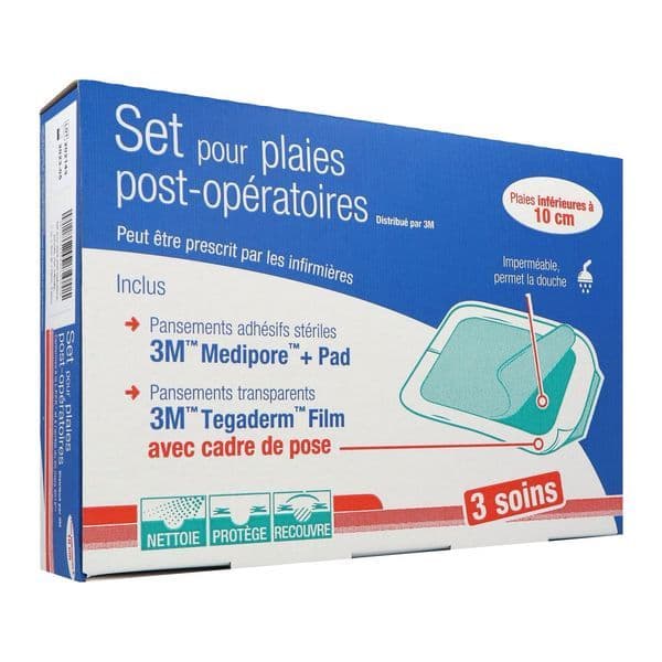 Solventum SETS PANSEM 3M SET PLAIES POSTOP 5A10CM B/3