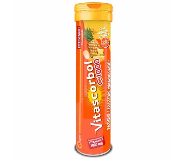 VITASCORBOL C 1000 CPR EFF ORANGE ANANAS T/15