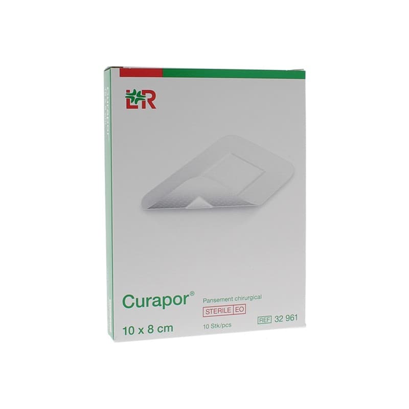 CURAPOR PANS ADH STER CHIRURG 8X10CM B/10